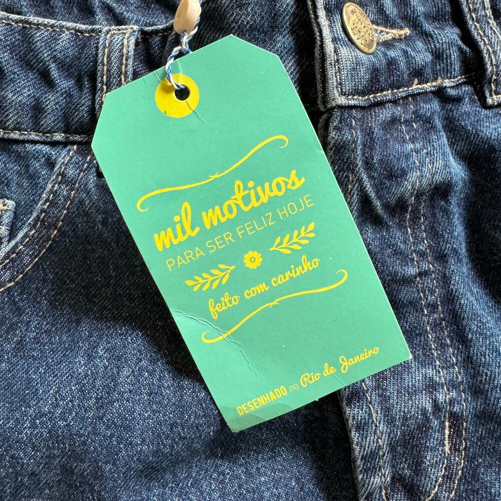 Farm Rio Embroidered Cut Off Jean Shorts - Picture 6 of 8